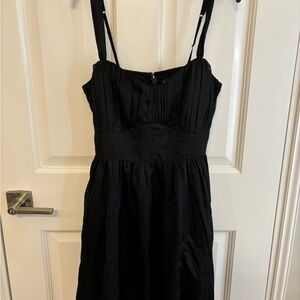 Abercrombie & Fitch Black Pleated Dress